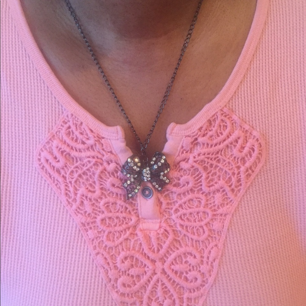 Ribbon Bow Necklace